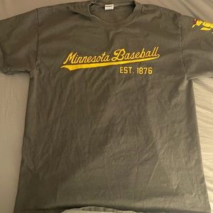 University of Minnesota Golden Gophers retro baseball t-shirt